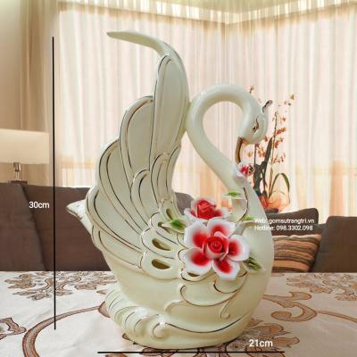 Cặp Tượng Thiên Nga Sứ Cao Cấp